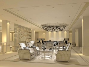 business restaurant - coffee - banquet 171 Modelo 3D