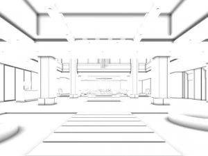 business restaurant - coffee - banquet 171 3D Model