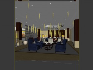 business restaurant - coffee - banquet 171 Modelo 3D