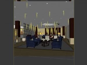 business restaurant - coffee - banquet 171 3D Model