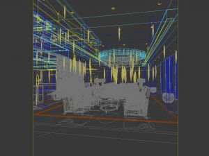 business restaurant - coffee - banquet 171 3D Model