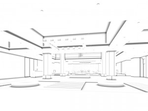 business restaurant - coffee - banquet 173 3D Model