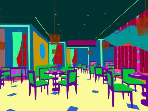 business restaurant - coffee - banquet 174 3D Model