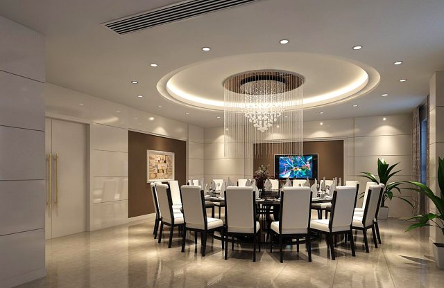 business restaurant - coffee - banquet 175 3D Model .c4d .max .obj .3ds .fbx .stl .blend 