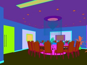 business restaurant - coffee - banquet 175 3D Model