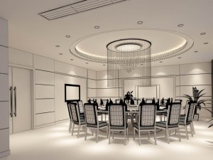 business restaurant - coffee - banquet 175 3D Model