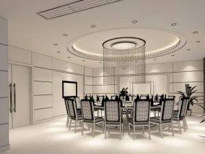 business restaurant - coffee - banquet 175 3D Model