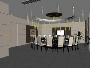 business restaurant - coffee - banquet 175 3D Model