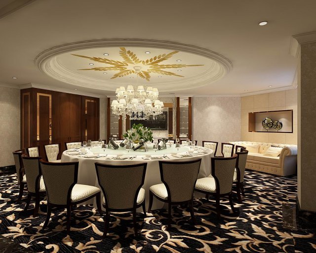 business restaurant - coffee - banquet 176 Modello 3D .c4d .max .obj .3ds .fbx .stl .blend 