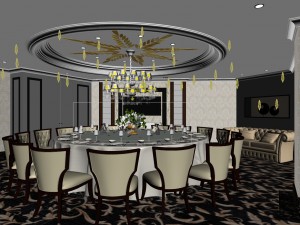 business restaurant - coffee - banquet 176 Modello 3D