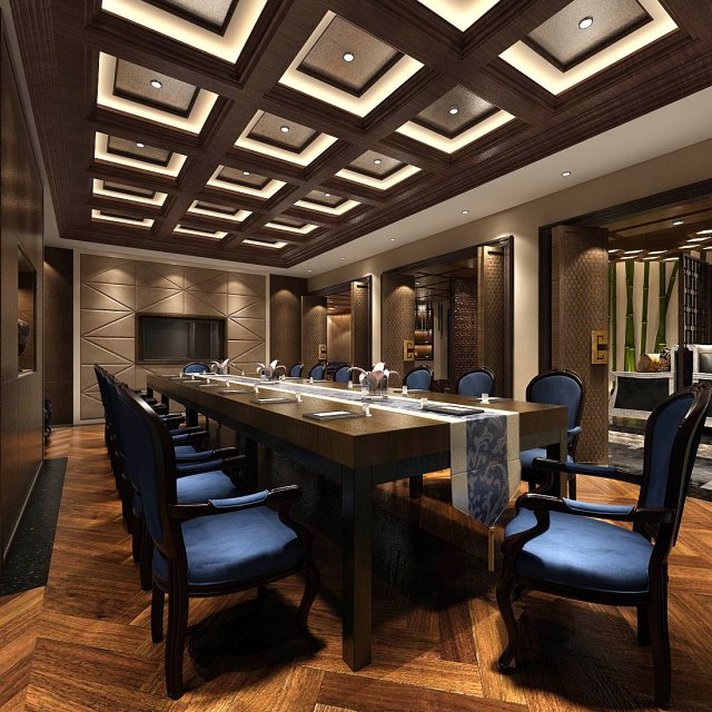 business restaurant - coffee - banquet 177 3D Модель .c4d .max .obj .3ds .fbx .stl .blend 