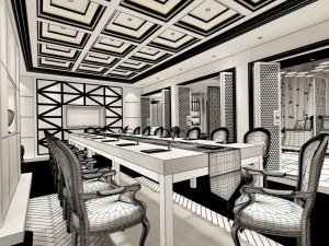 business restaurant - coffee - banquet 177 3D Модель