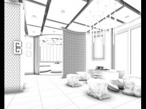 business restaurant - coffee - banquet 177 3D Модель