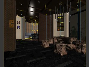 business restaurant - coffee - banquet 177 3D Model