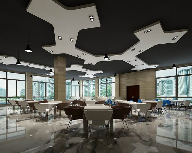 business restaurant - coffee - banquet 179 3D Model .c4d .max .obj .3ds .fbx .stl .blend 