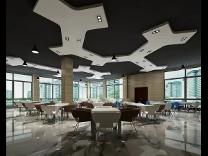 商务餐厅 - 咖啡 - 宴会 179 3D 模型