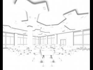 business restaurant - coffee - banquet 179 3D Model