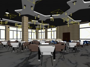 business restaurant - coffee - banquet 179 3D Model