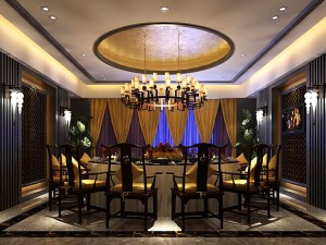 business restaurant - coffee - banquet 180 3D Model