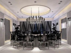 ビジネスレストラン - コーヒー - バンケット 180 3Dモデル