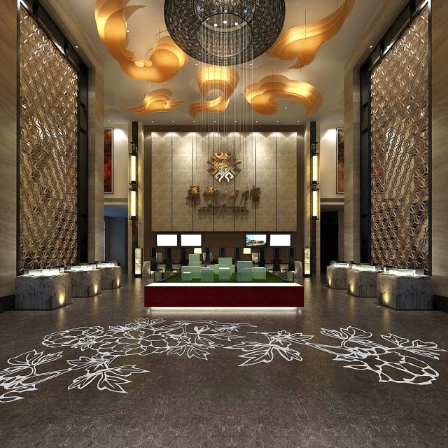 business restaurant - coffee - banquet 181 3D Model .c4d .max .obj .3ds .fbx .stl .blend 
