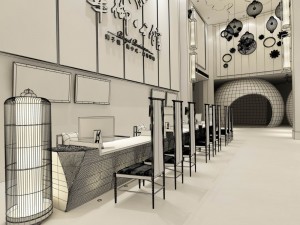 business restaurant - coffee - banquet 181 3D Model