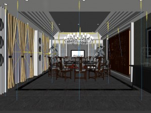 business restaurant - coffee - banquet 185 3D Model