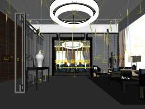business restaurant - coffee - banquet 187 3D Model