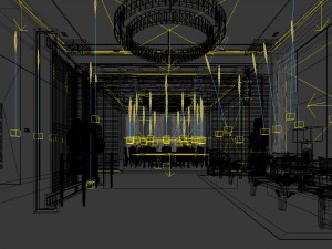business restaurant - coffee - banquet 187 Modelo 3D
