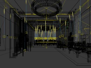 business restaurant - coffee - banquet 187 3D Model