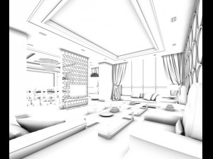 business restaurant - coffee - banquet 188 3D 모델