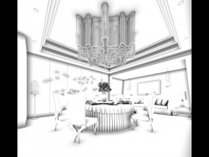 business restaurant - coffee - banquet 189 Modèle 3D