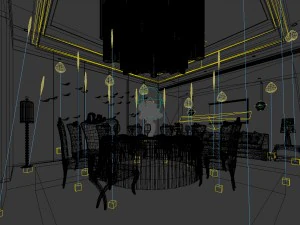 business restaurant - coffee - banquet 189 3D Model