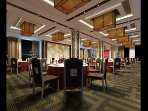business restaurant - coffee - banquet 190 3D Model