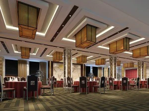 business restaurant - coffee - banquet 190 3D Model