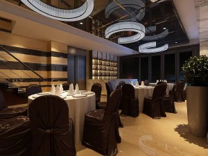 restaurante de negocios - café - banquete 193 Modelo 3D