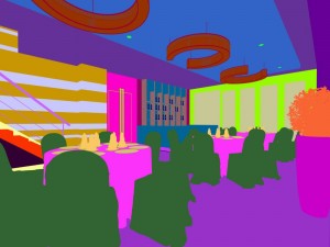 business restaurant - coffee - banquet 193 Modèle 3D