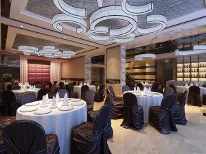 restaurante de negócios - café - banquete 195 Modelo 3D