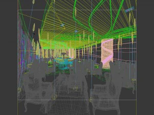 business restaurant - coffee - banquet 196 3D Model
