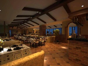 business restaurant - coffee - banquet 198 3D Model