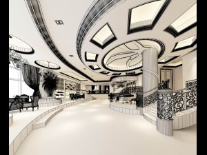 business restaurant - coffee - banquet 200 3D 模型
