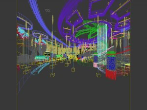 business restaurant - coffee - banquet 200 3D Model