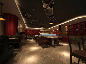 business restaurant - coffee - banquet 201 3D Model