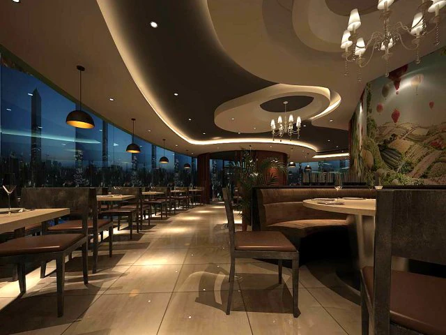 business restaurant - coffee - banquet 202 3D Model .c4d .max .obj .3ds .fbx .stl .blend