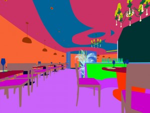 business restaurant - coffee - banquet 202 Modèle 3D