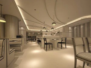 business restaurant - coffee - banquet 202 3D Model