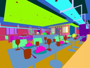 business restaurant - coffee - banquet 204 Model 3D