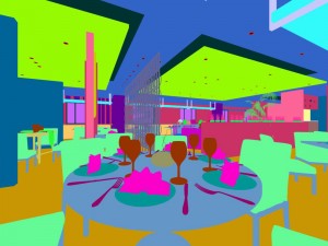business restaurant - coffee - banquet 204 Model 3D