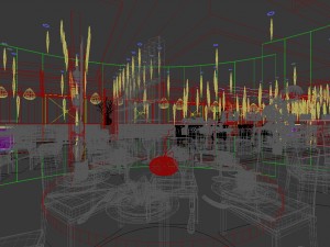 business restaurant - coffee - banquet 204 Model 3D