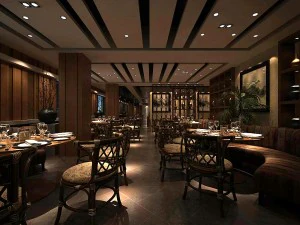 business restaurant - coffee - banquet 205 3D Model